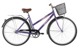 Велосипед 28' городской, рама женская FOXX FIESTA фиолетовый+передняя корзина 20' 28SHC.FIESTA.20VT1